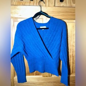 Pink Rose - Crop Top Style Sweater - Small